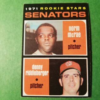 1971 Topps Vintage Baseball Card # 93 - 1971 ROOKIE STARS - SENATORS - NRMT/MT