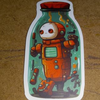 Cute nice one vinyl sticker no refunds regular mail only Very nice quality!