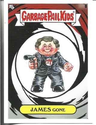 Brand New 2022 Topps Garbage Pail Kids James Gone Sticker From the Book worms Set 