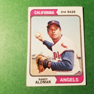 1974 - TOPPS BASEBALL CARD NO. 347 - SANDY ALOMAR - ANGELS