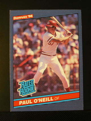 1986 Donruss #37 Paul O'Neill Rated Rookie Reds/Yankees