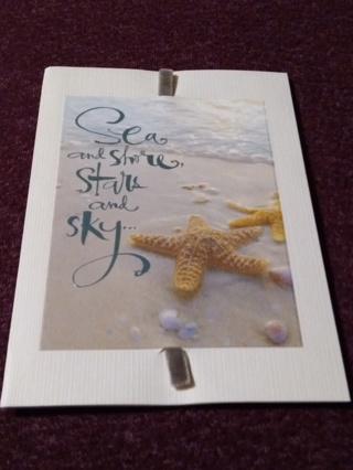 Sympathy Card - Sea-Shore-Stars-Sky
