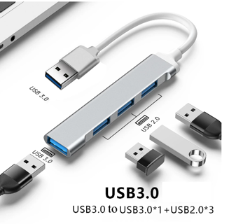 4 Port USB 3.0 Hub USB Hub High Speed USB-C Type C Splitter 5Gbps For PC Computer 