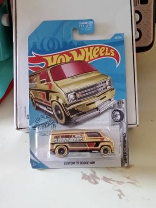 Two Hot Wheels Gold & Silver Chrome Vans