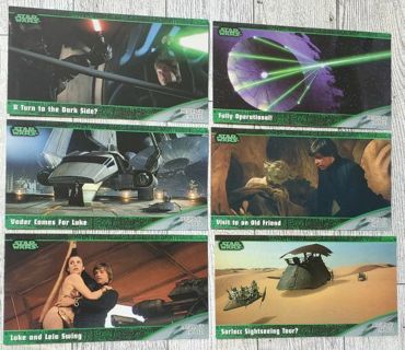 6 Star Wars Trilogy 1997 Cards