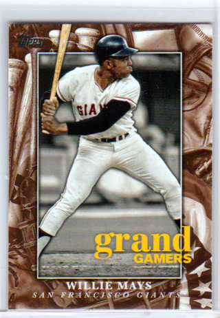 Willie Mays, 2024 Topps Grand Gamers Insert Card #GOG-3, San Francisco Giants, HOFr, (L6)