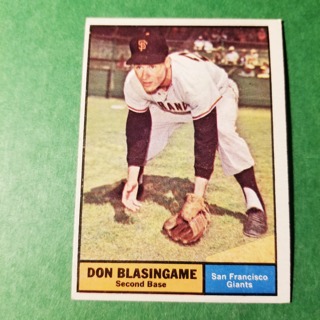 1961 - TOPPS BASEBALL CARD NO. 294 - DON BLASINGAME - GIANTS