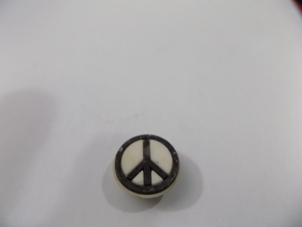 Croc Shoe Charm peace sign black and white