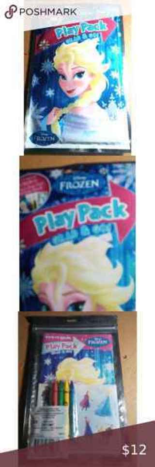 NEW IN PACK FROZEN PLAY PACK=CRAYONS+ COLORING BOOK+ STICKER SHEET