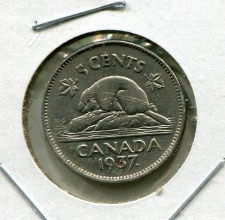 1937 Canada 5 Cents