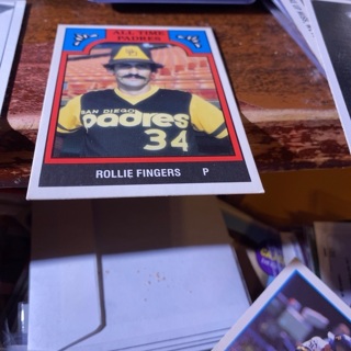 1986 tcma all time padres Rollie fingers baseball card 