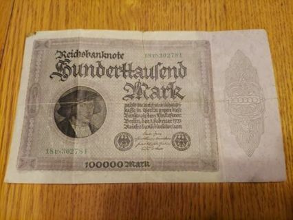 Germany 100000 Mark Note