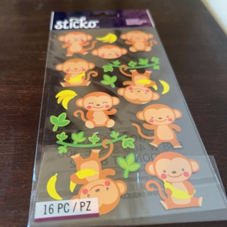 Sticko monkey stickers 