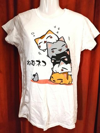 Cats & Mouse Graphic T-Shirt / Ladies Size XL