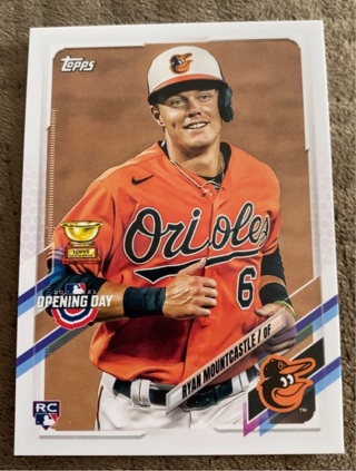 2021 Topps Opening Day Ryan Mountcastle #10 Baltimore Orioles Rookie RC 
