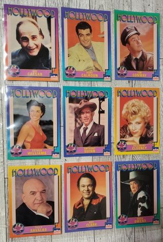 9 Hollywood 1991 Cards