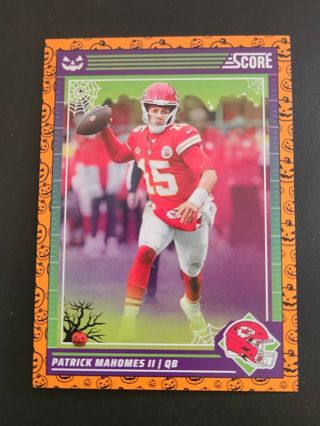 Two Kansas City Chiefs Mahomes & Smith Football Cards