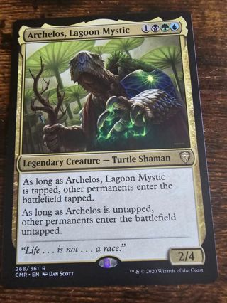 Magic the gathering mtg Archelos Lagoon Mystic rare card Commander Legends