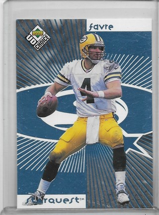 Brett Favre 1998 UD Choice Starquest Blue #4