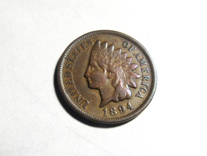 ★★ 1894 INDIAN HEAD CENT VF ★★ **FULL BOLD LIBERTY** 