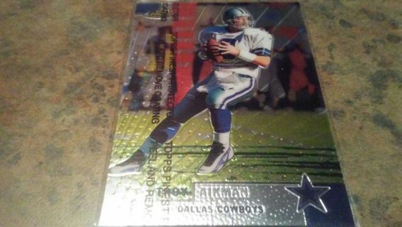 1999 TOPPS FINEST TROY AIKMAN DALLAS COWBOYS FOOTBALL CARD# 20 HALL OF FAMER