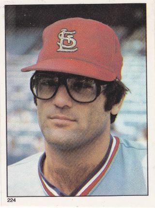 Darrell Porter 1981 Topps Stickers St. Louis Cardinals