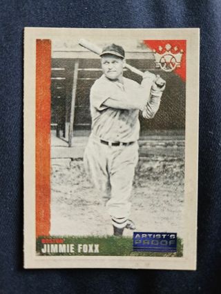 2022 Panini Diamond Kings Artist Proof Blue Jimmie Foxx