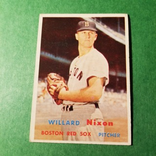 1957 - TOPPS BASEBALL CARD NO. 189 - WILLARD NIXON  - RED SOX