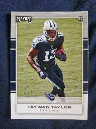 2017 Panini Playoff Rookie Taywan Taylor