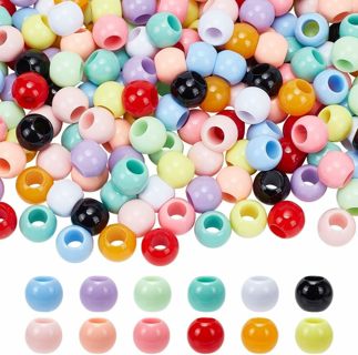 40pc Acrylic European Rondelle Beads #1 (PLEASE READ DESCRIPTION)