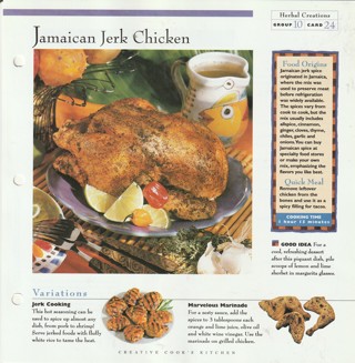 Making Herbal Creations: Jamaican Jerk Chicken