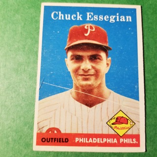 1958 - TOPPS BASEBALL CARD NO. 460 - CHUCK ESSRGIAN - PHILLIES