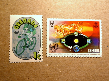  2 - MNH OG Grenada Postage Stamps. 