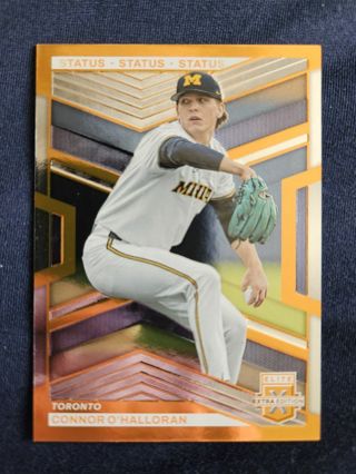 2023 Panini Elite Extra Edition Status Orange Connor O'Halloran