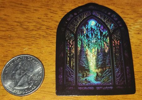 Stained Glass Forest Sticker