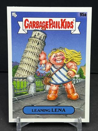 2023 Topps Garbage Pail Kids Go On Vacation Leaning Lena 95a GPK Card