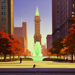 Listia Digital Collectible: Downtown Chicago In Fall