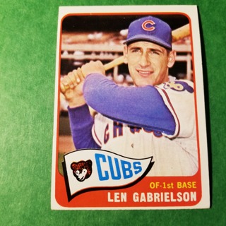 1965 - TOPPS EXMT - NRMT BASEBALL - CARD NO - 14 - LEN GABIELSON - CUBS