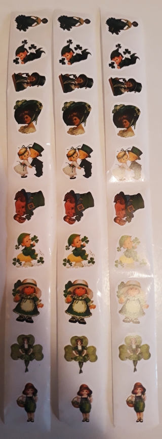 30 VINTAGE St. Patrick's Day Stickers