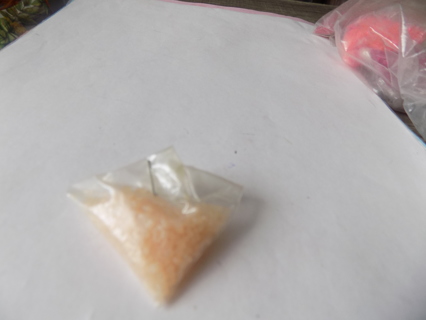 SMall baggie peach cooking crystals for crafts