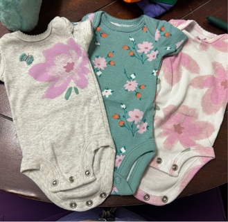 Set of 3 “Preemie Onesies 