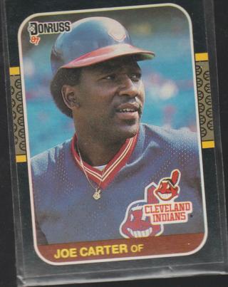 Joe Carter 1987 Donruss #156 Cleveland Indians Baseball card