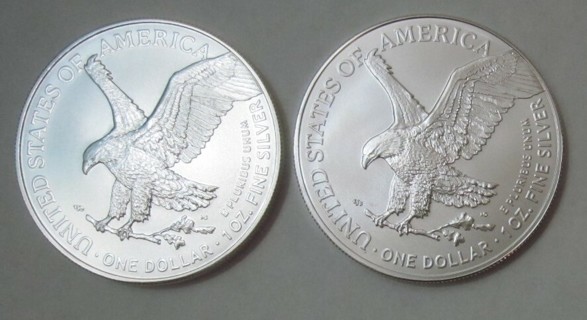 (Set of 2) American Silver Eagles .999 Fine Silver 1 0z. each