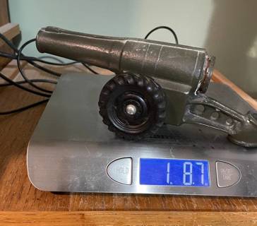 1950's Big Bang Toy Cannon 9 Inches Long