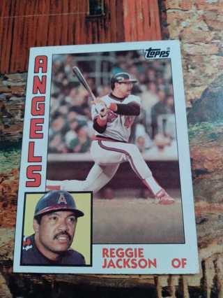 1984 Topps Reggie Jackson - 1983 Topps Joe Morgan 2 Card Lot