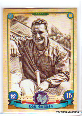 Lou Gehrig, 2019 Topps Gypsy Queen Card #317, New York Yankees, (LB1)