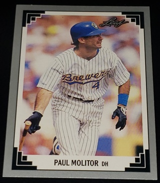 1991 Leaf ⚾ Series 2 Paul Molitor # 302 ⚾ Milwaukee Brewers