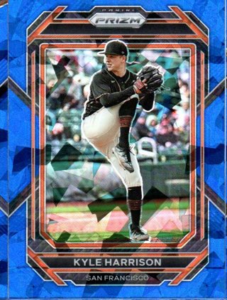 2023 Panini Prizm Kyle Harrison Blue Ice