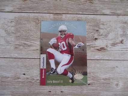 Upper Deck Early Doucet III football trading card # 169