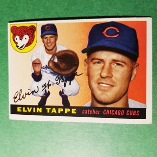 1955 - TOPPS BASEBALL CARD NO. 129 - ELVIN TAPPE - CUBS